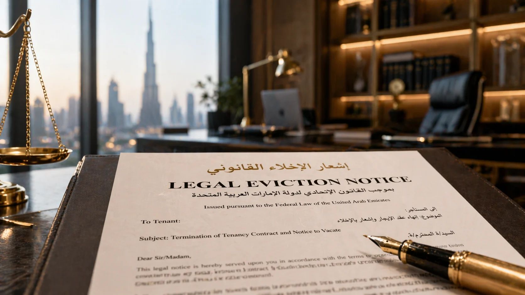 Legal Eviction Notice Dubai